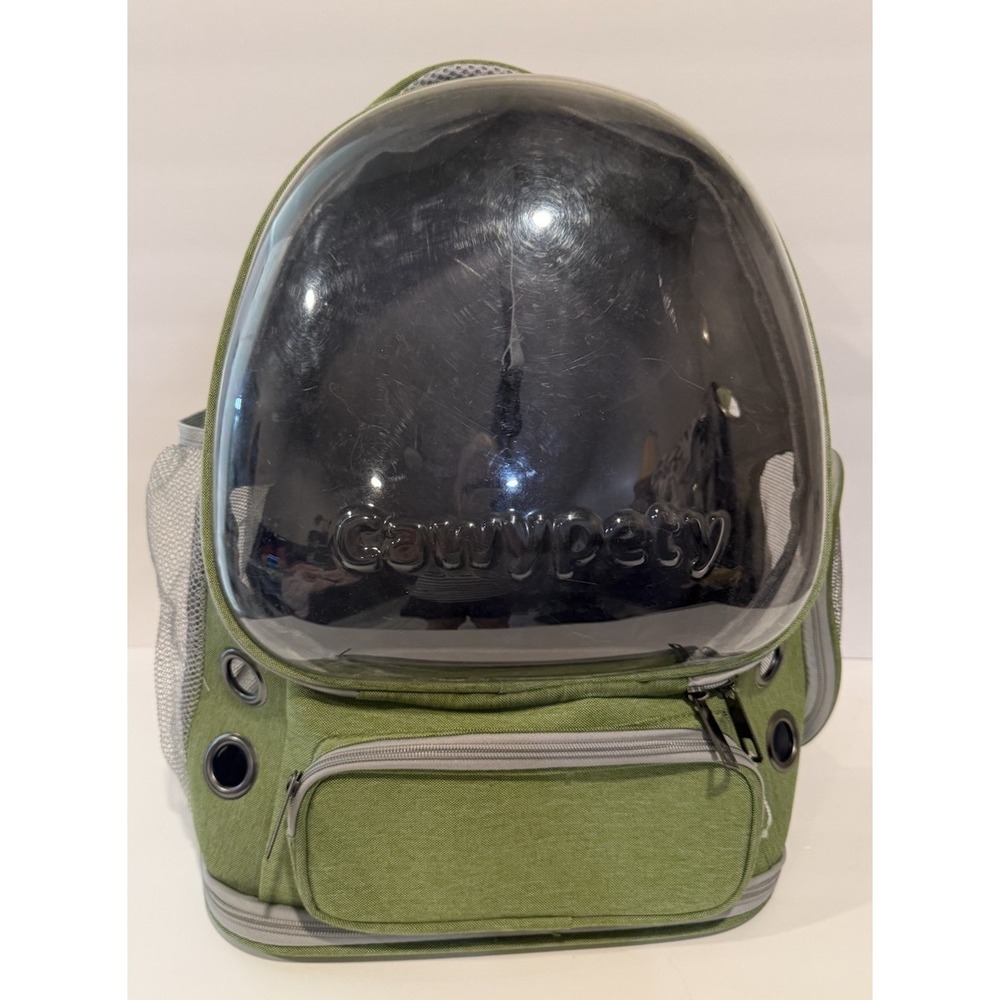 Cawypety Cat Backpack Carrier Space Capsule Clear Bubble Pet Dog Travel Bag Sage